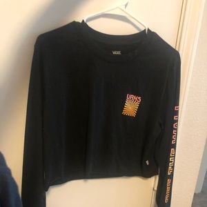 Vans off the wall crop tee shirt L